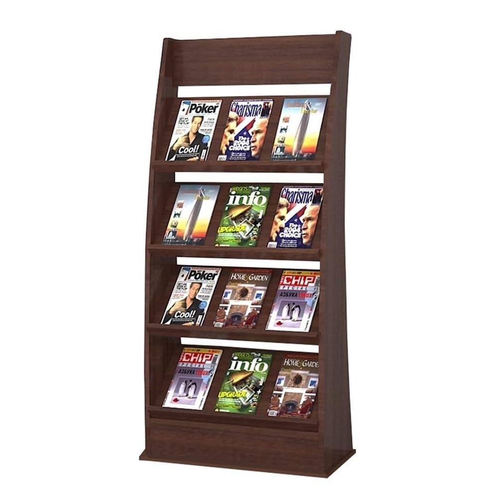 Zeitschriftenständer Zeitungsständer, Zeitschriftenständer, bodenstehender Broschürenständer, vertikaler Prospektständer, zusammenklappbarer Zeitschriftenständer, Bücher- und Zeitungsregal