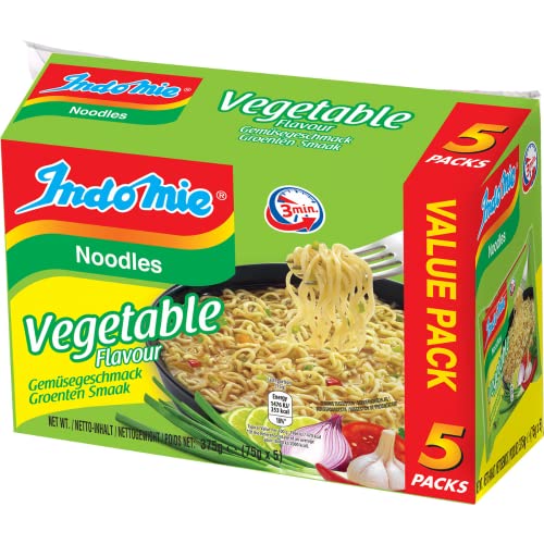 INDOMIE – Instant Nudeln Gemüse 5-pack – (1 X 5 X 75 GR)