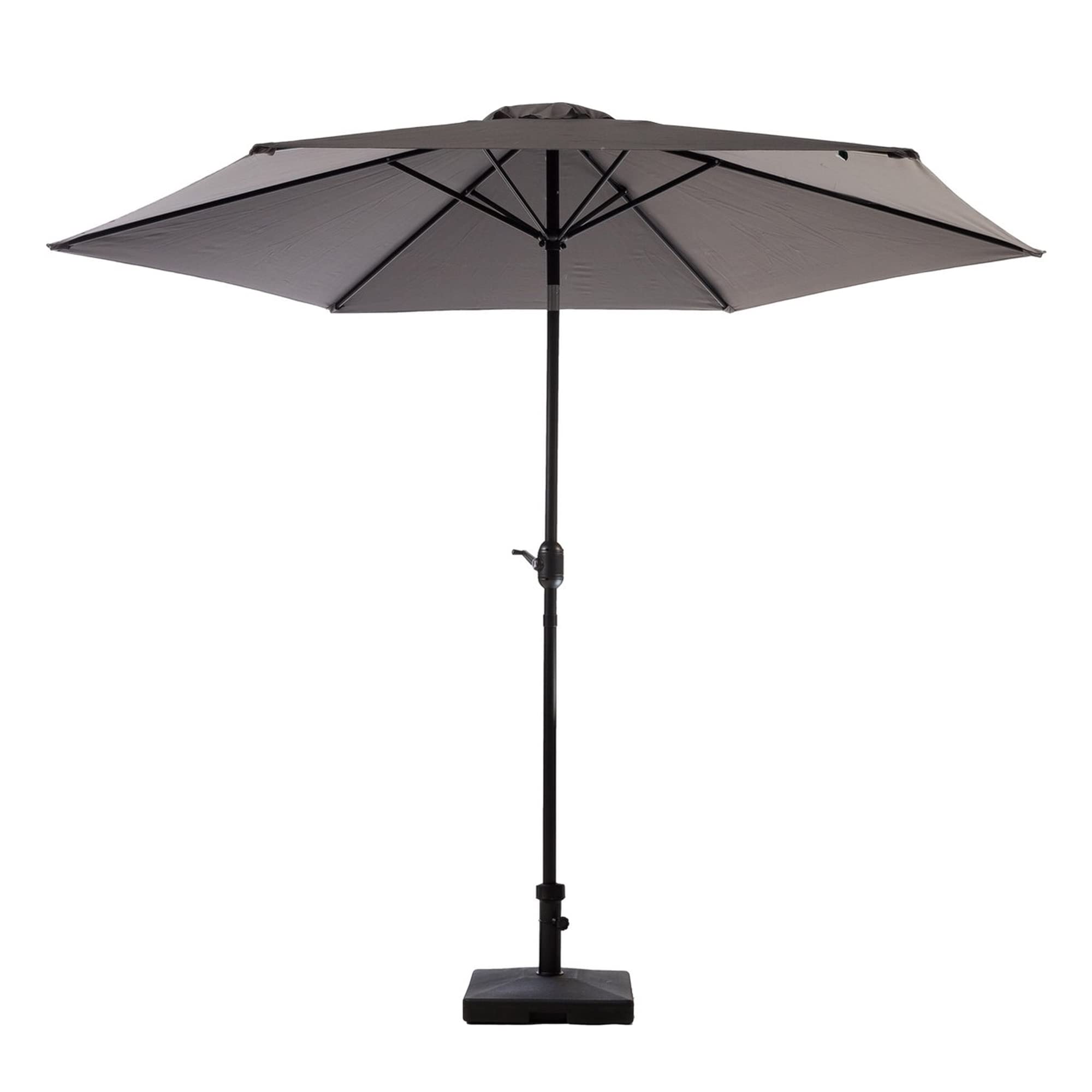 MaxxGarden Sombrilla de Jardín Ø300cm - con Protección UV30 - Mástil Flexible - Sombrillas Grandes - Base no Incluida - Antracita