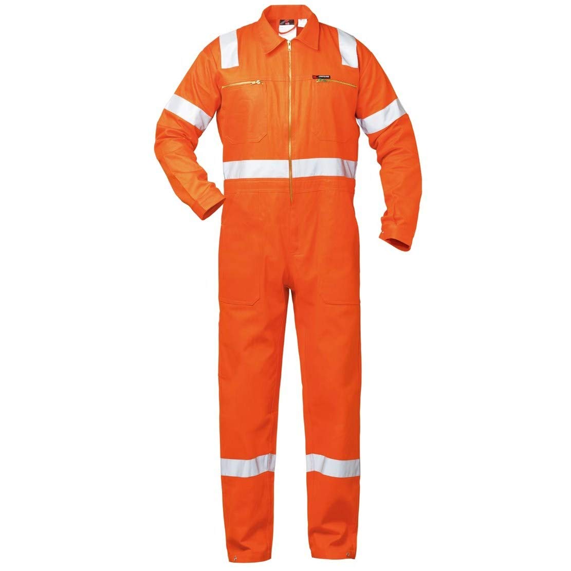 Craftland Overall mit Reflexstreifen Suzuka Orange Rallyekombination 50