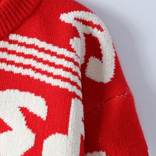 Mens Festival Christmas Tops Blouses for Man Turtle Neck Sweater Crochet Thermal Knit Plain Fall Winter Shirt 20253