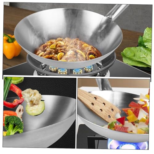 Wok de Acero Inoxidable LALAFINA con Mango Ergonómico miniatura 3