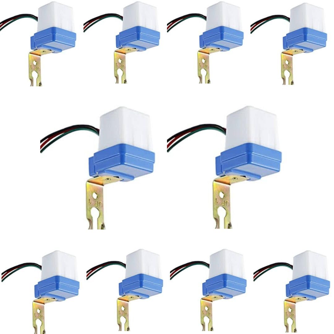 220 Volt Auto Day/Night On-Off Photocell Sensor Switch For Lights, Water Proof, LDR Sensor Switch For Garden, Outdoor Home Lights Pack of(10)-image-16
