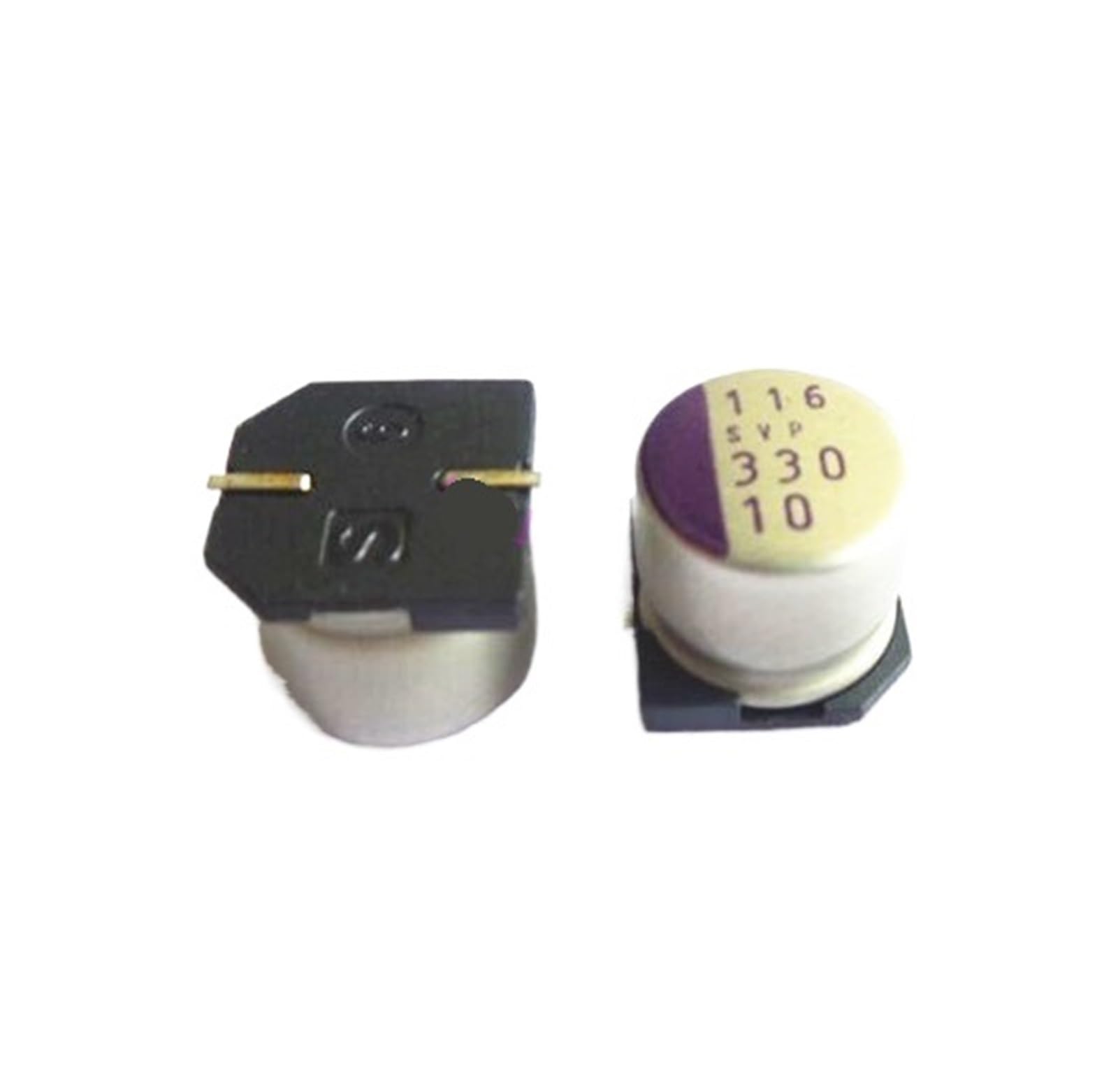 AARTERZZA 2pcs/lot 10SVP330MX 10V 330UF Solid Capacitor 330UF 20% 10V SMD 20%