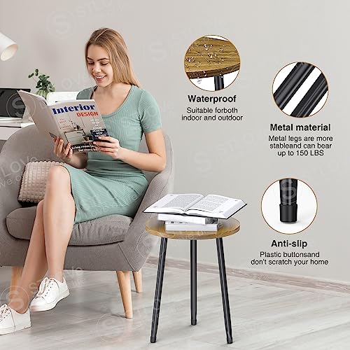STLOVe® Plant Stand Indoor, Side Table Plant Holder for Flower Pot Modern Plant Decor Stand, Mid Century Wood Plant Table - Image 4