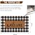 UINI Welcome Mat Outdoor Indoor Door Mats, Heavy Duty Buffalo Plaid Welcome Front Door Mat, Non Slip Durable Entrance Rugs for Outside Entry, Porch, Resist Dirt, 17"x 30"