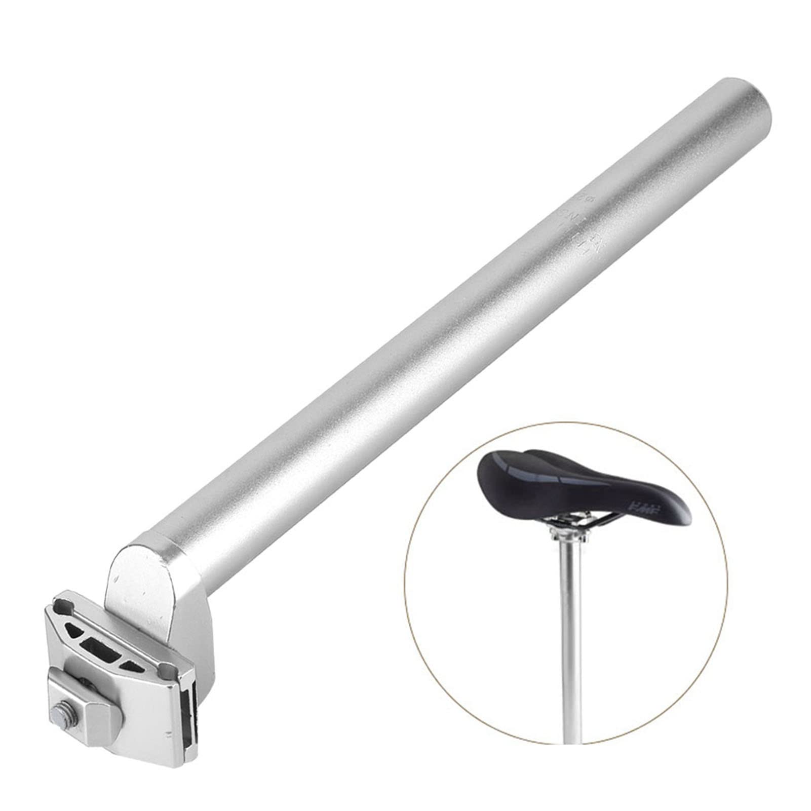 Tige De Selle Vintage Zoom 25,4 Mm X 300 Mm Alliage Argent - Route/VTT - Sans Emballage