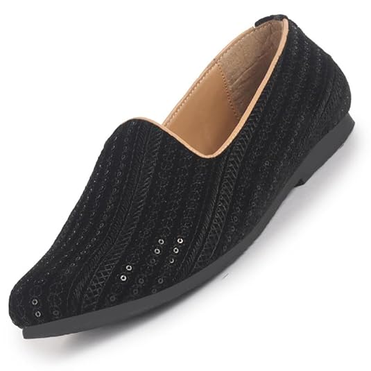 FAUSTO FST KI3630E BLACK35 Boy's Black Embroidery Sequin Ethnic Slip