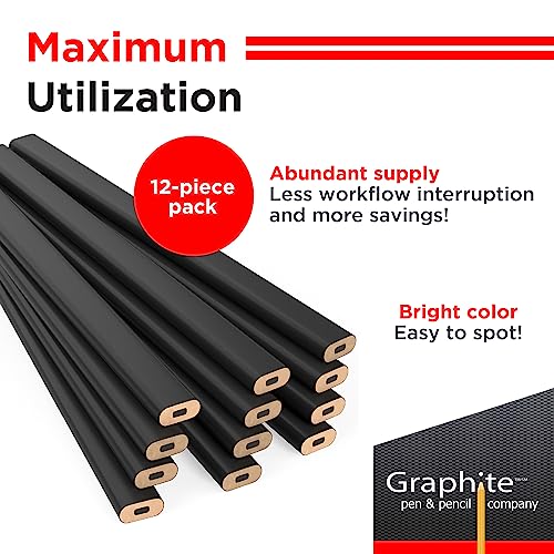 Crayons charpentier noir pour vos travaux de rénovation et menuiserie - 3