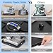 Vidafelic Two-Way Appliance Rolling Tray,8 Wheels Load 110LBS Extra Wide Sliding Tray Accessories for Heavy Duty Stand Mixer Air Fryer Coffee Maker and Blender,16.9