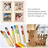 KTOJOY 200 Pcs Craft Sticks Ice Cream Sticks Natural Wood Popsicle Craft Sticks 4.5 inch Length Treat Sticks Ice Pop Sticks for DIY Crafts #5