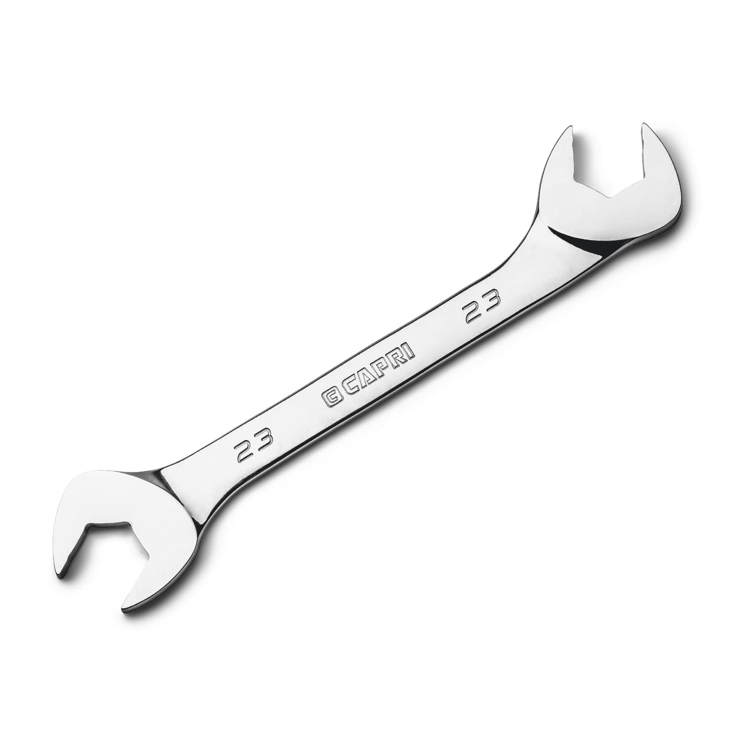 Capri Tools 23 mm Angle Open End Wrench, 30° and 60° angles, Metric