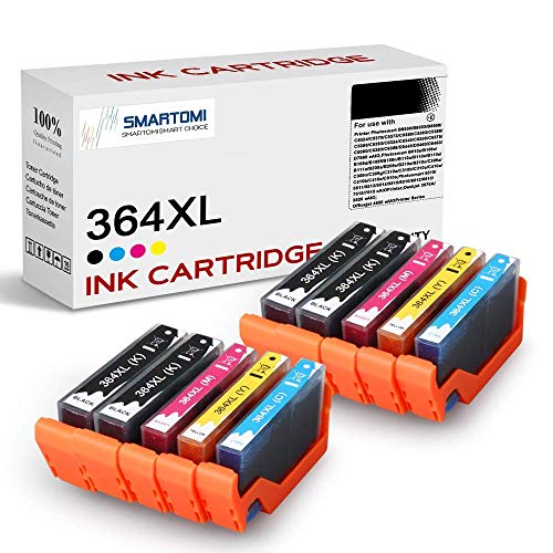 SMARTOMI 10PK 364XL vervangt HP 364364XL inktcartridge multipack door HP Photosmart 5510 5520 5515 5522 6510 6520 6515 7510 HP Deskjet 3070A 3520 HP Officejet 4620 4622