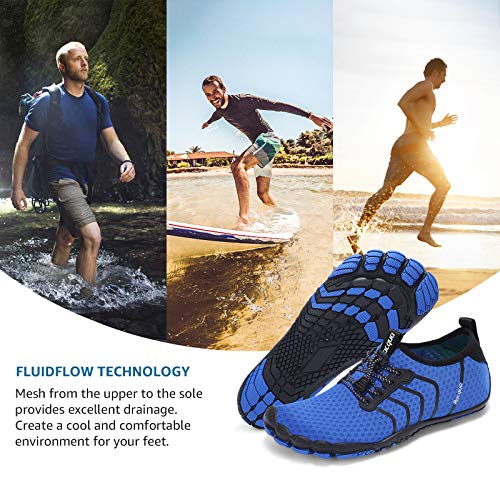 Image of Racqua Water Shoes Quick Dry Barefoot Beach Aqua Sport Swim Surf Pool Hiking Diving Walking for Men Women