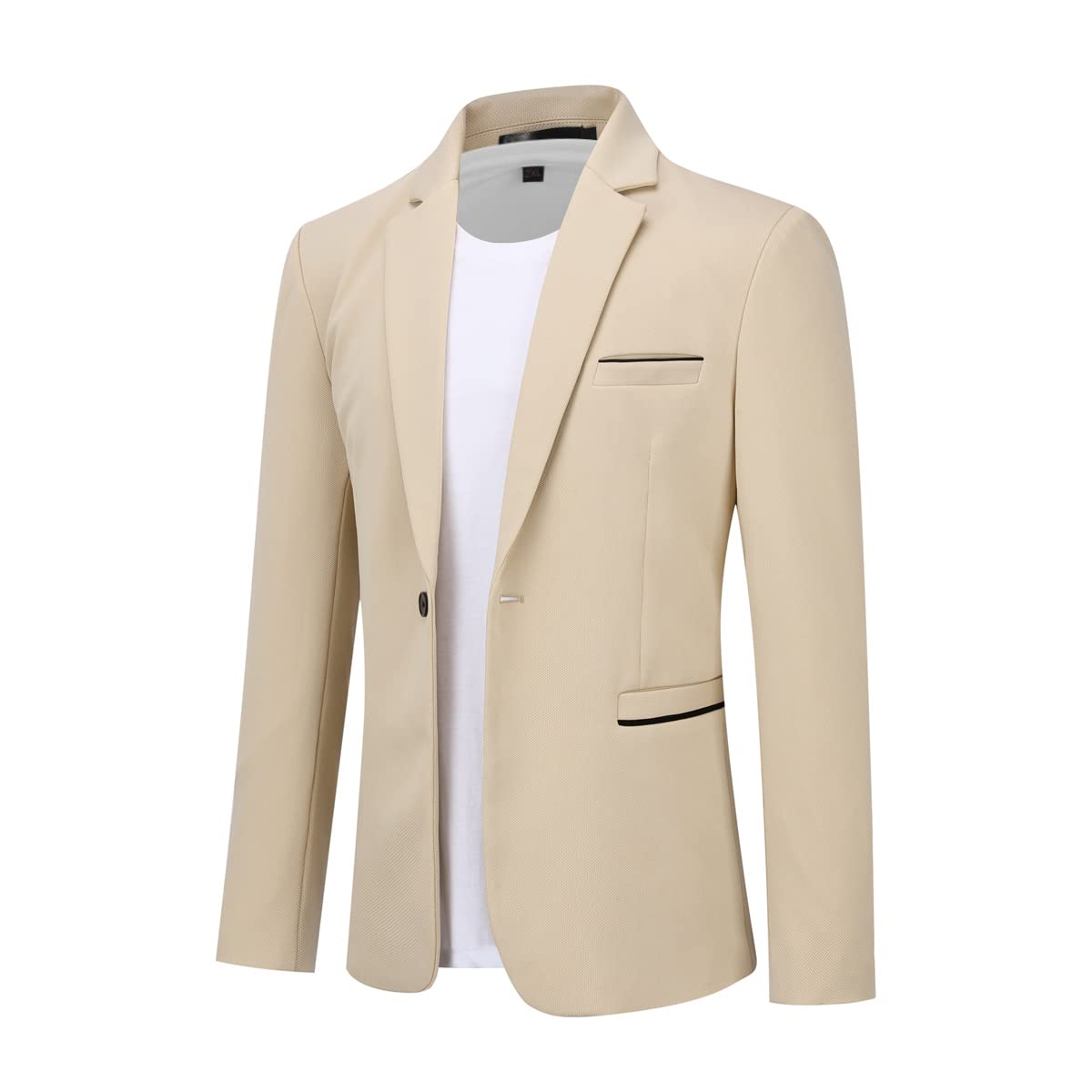 YOUTHUP Blazer Homme Veste de Costume Slim Fit Un Bouton Veston Elégant Formel Casual décontracté Business Soirée