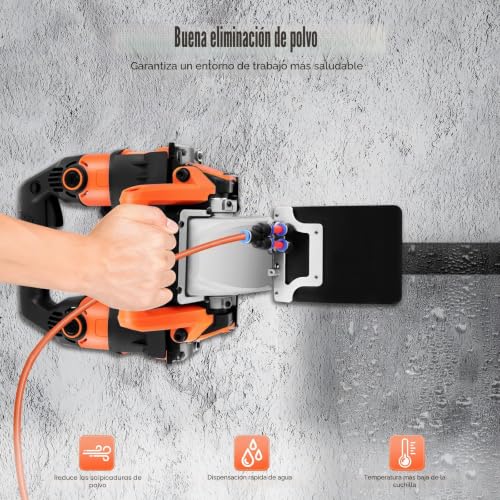 Miniatura 4 de Ranuradora Pared 5200w, 220v 50hz Máquina Ranuradora De Pared Eléctrica 10500r Min Rozadoras Eléctricas, Máquina Cortadora De Paredes, Profundidad Máxima De Corte De 45mm