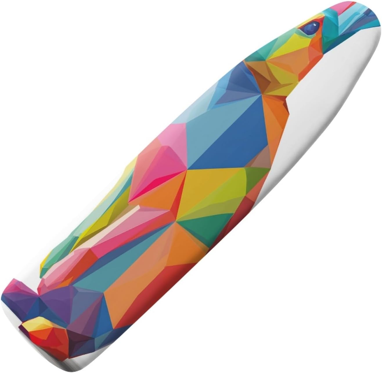 Large Ironing Board Cover and Pad 59x19 Blue Pink Yellow Iron Table Cover with Padding,Extra Wide,Resist Scorching and Staining,Heatproof,Adjustable Fastener Durable Stain