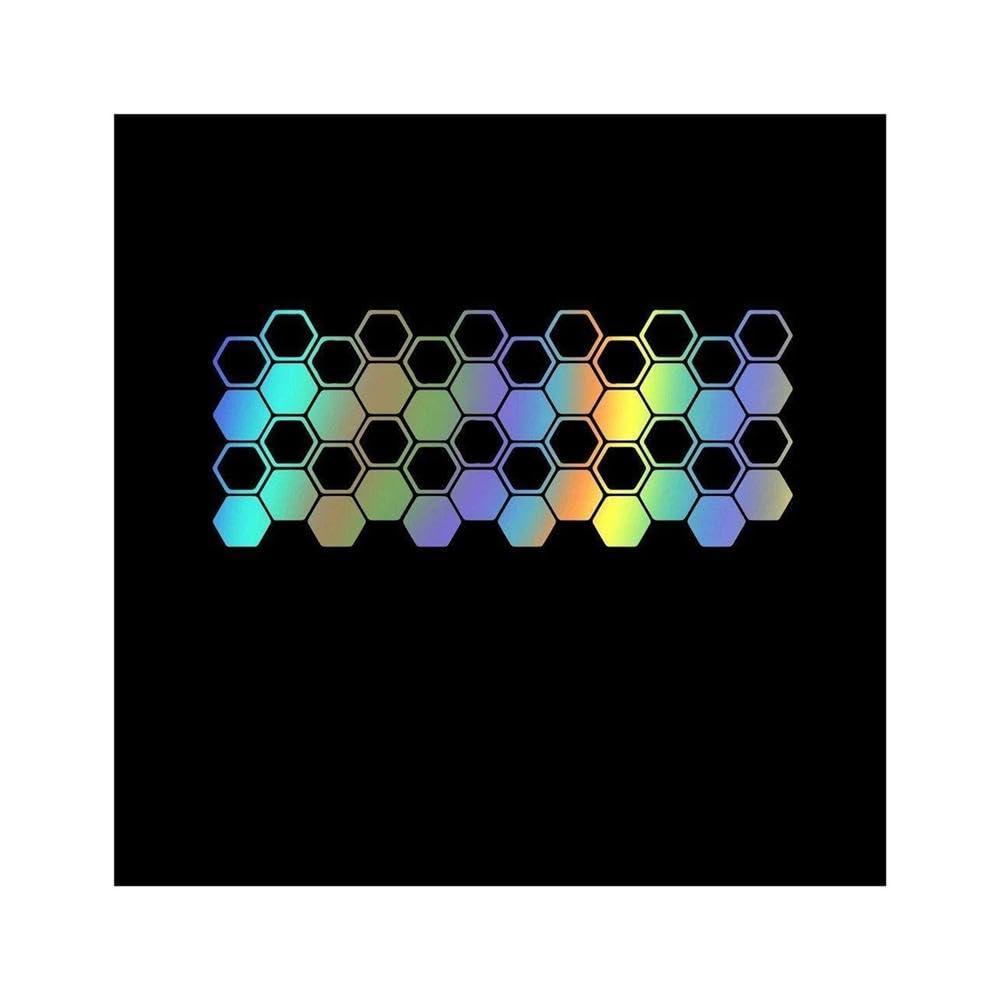 Honeycomb Texture Car Assessoires Vinyl Decal Decorate Sticker Waterproof Car Styling(Reflective Lasers)