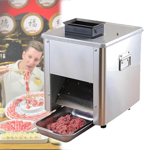 Máquina cortadora de carne eléctrica 850W acero inoxidable