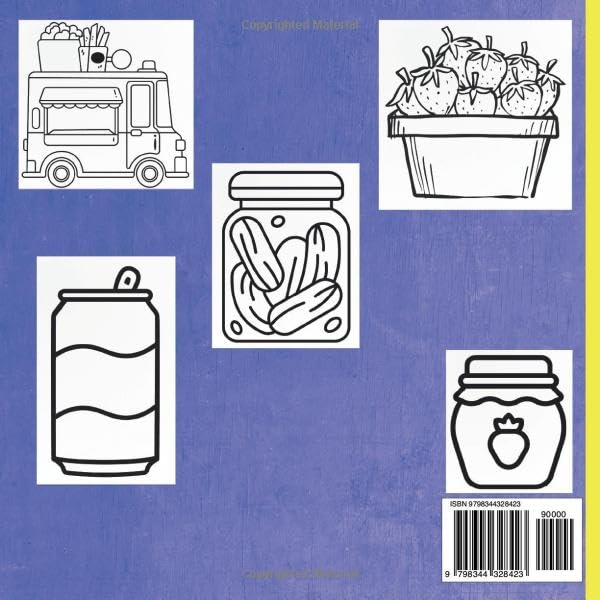 Creative Containers Food storage Coloring Book: Educational coloring pages with containers for preschool children 3-5 and adults image 3