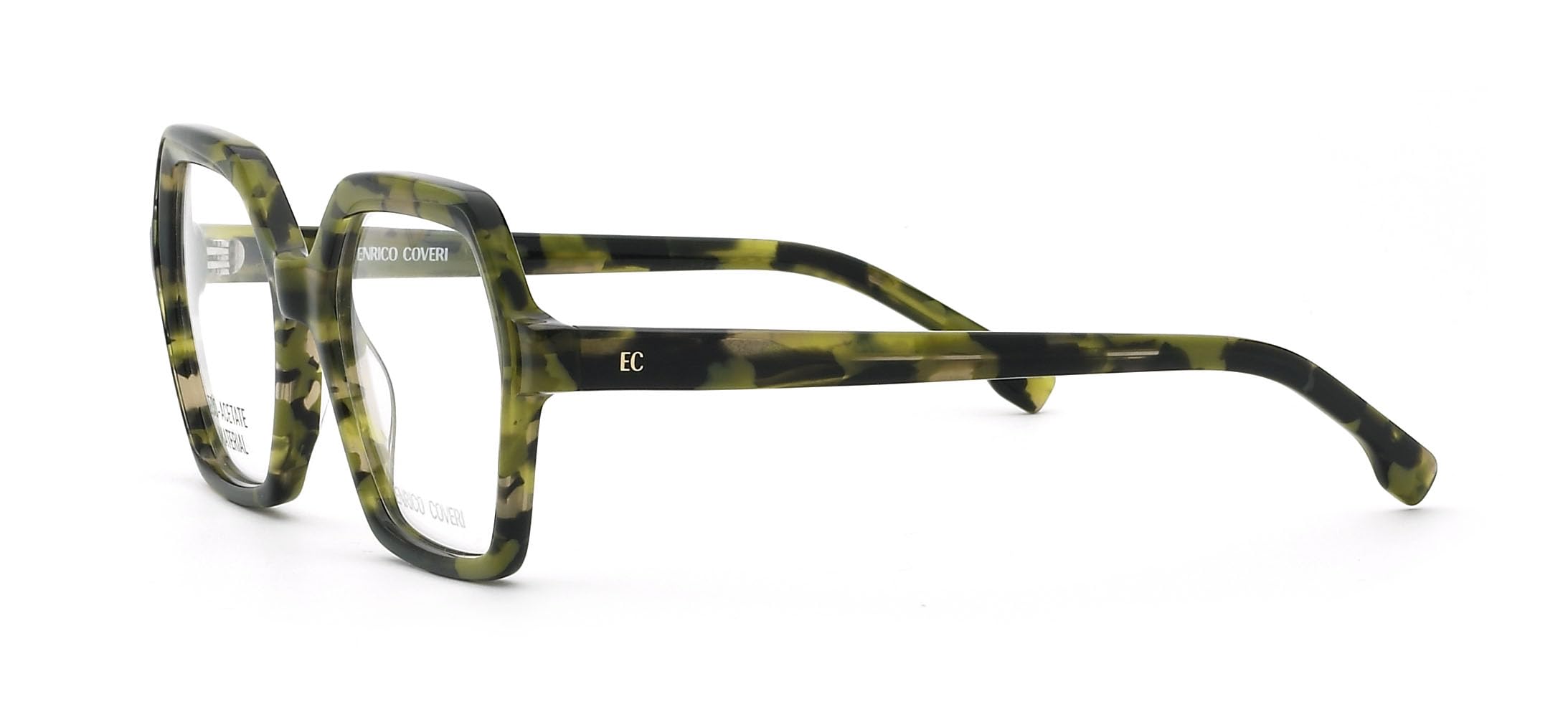 Enrico Coveri Okulary korekcyjne ECV138 damskie oprawki, Zielony
