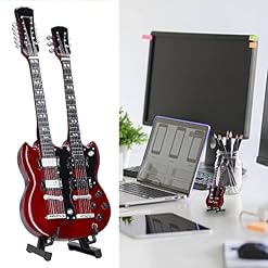 Modèle de guitare, modèle d’instrument de musique de mini guitare électrique élégante de guitare miniature en bois de 7… - Les Beatles, Paul McCartney, John Lennon, RIngo Starr, George Harrison Modèle de guitare, modèle d'instrument de musique de mini guitare électrique élégante de guitare miniature en bois de 7… – Image 7