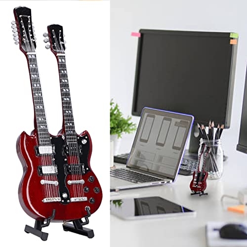 Modèle de guitare, modèle d’instrument de musique de mini guitare électrique élégante de guitare miniature en bois de 7… - Les Beatles, Paul McCartney, John Lennon, RIngo Starr, George Harrison Modèle de guitare, modèle d'instrument de musique de mini guitare électrique élégante de guitare miniature en bois de 7… – Image 8
