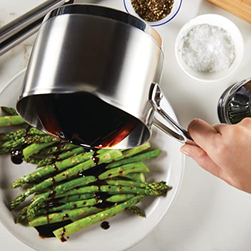 KitchenAid-3-Ply-Base-Stainless-Saucepan-with-Pour-Spouts-15-Quart-Brushed-Stainless-Steel KitchenAid 3 Ply Base Stainless Saucepan with Pour Spouts 15 Quart Brushed Stainless Steel