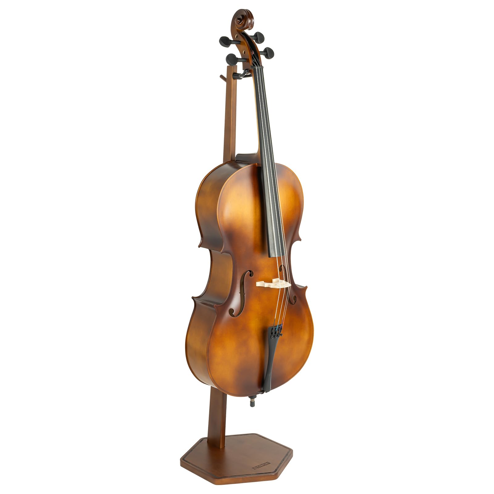 STRICH Support pour violoncelle en bois avec support pour archet