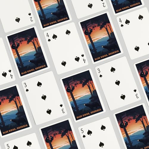 Lantern Press naipes Poker Blue Ridge Georgia oso negro miniatura 4