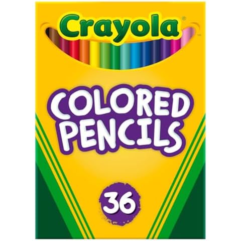Crayola Colored Pencils (36ct), Kids Pencils Set, Arts & Crafts Supplies, Coloring Book Pencils, Stocking Stuffers for Kids, Ages 3+ Cover
