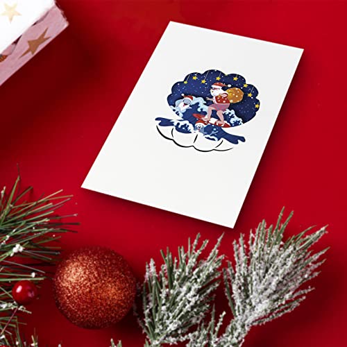 FONBAY Biglietti di Natale 3D, biglietti d'auguri