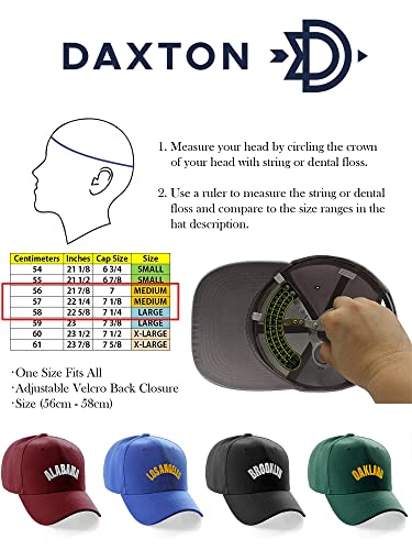 Daxton Usa Cities States Baseball Hat Cap Arch Letters, New Jersey Red Black #TOP3