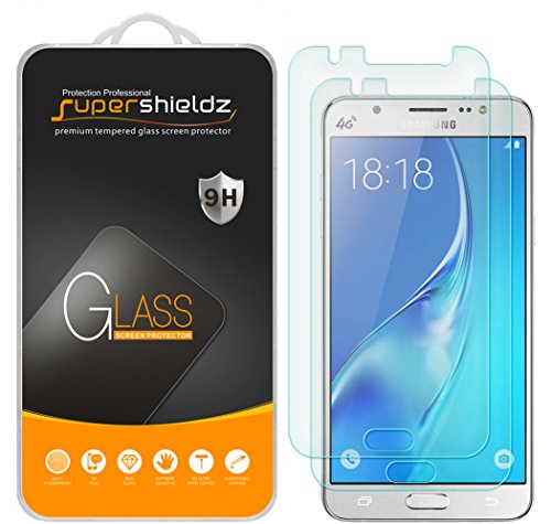 Supershieldz (2 Pack) Designed for Samsung Galaxy J5 (2015 Version) Tempered Glass Screen Protector, 0.33mm, Anti Scratch, Bubble Free