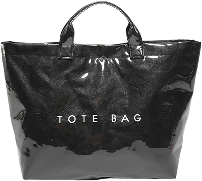 YFGBCX PVC Tote Bag for Women Large Kraft Paper Tote Bag