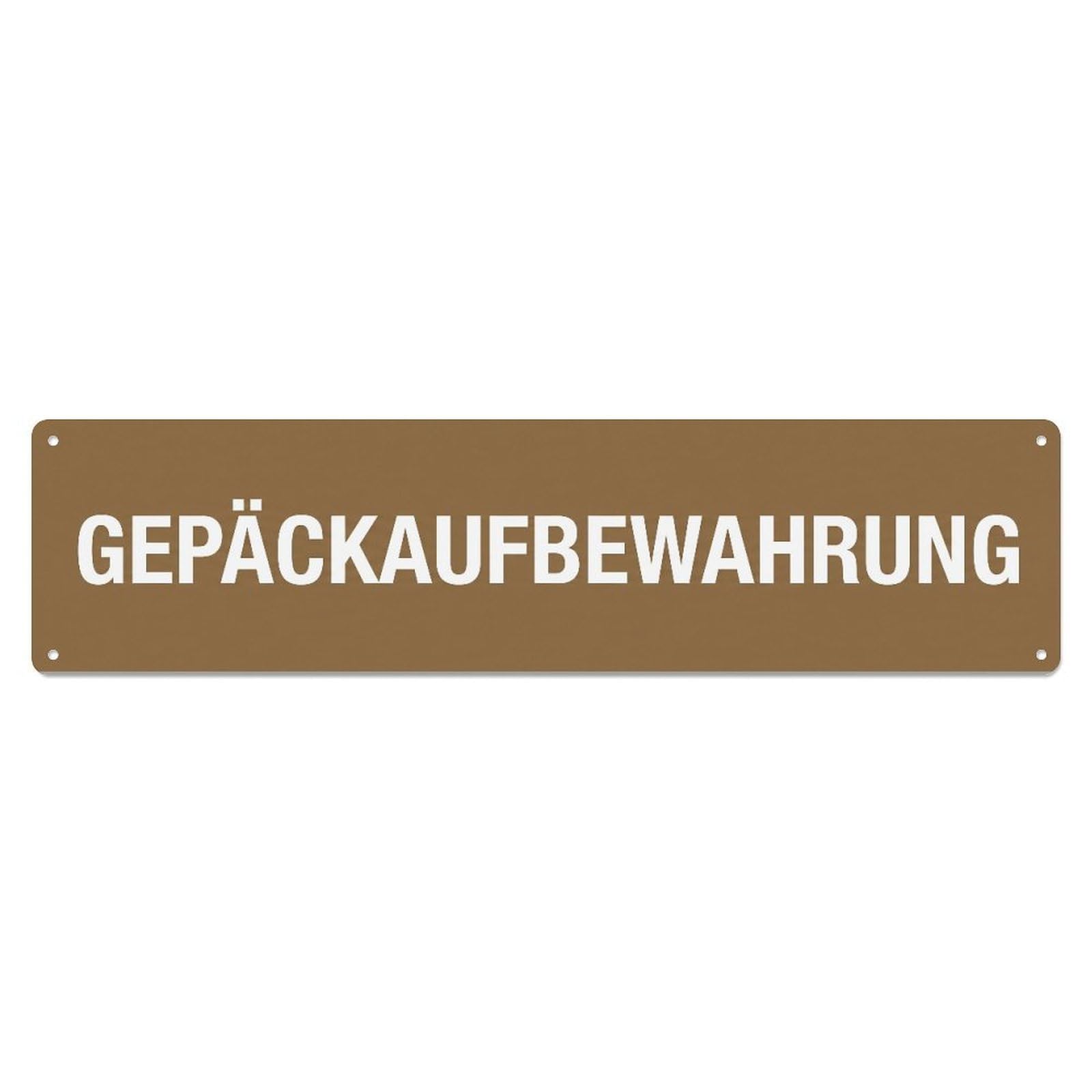 Okahys 4X16inch(10X40cm) Gepaeckaufbewahrung Luggage Storage Service Metal Tin Sign