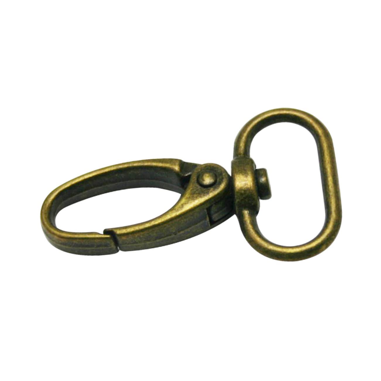 Beatifufu 20pcs Snap Hook for Bag Antique Lobster Claw Clasp Oval Ring Lobster Clasp Swivel Snap Hook Swivel Lobster Claw Clasps Swivel Lobster Hooks Lobster Clasps Swivel Trigger Hook