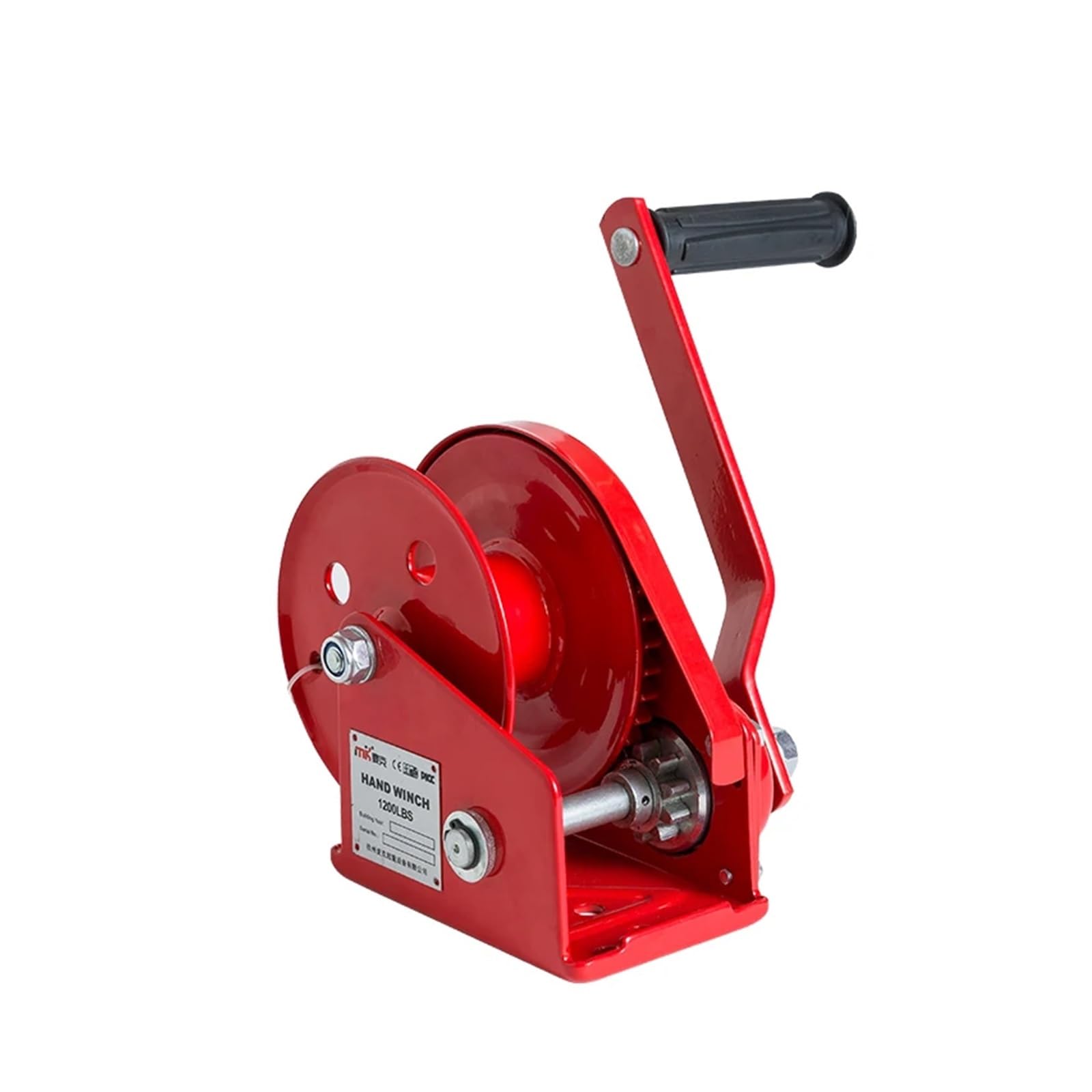 BHFPFZA Manual Double SelfLocking Winch 1200 LB with 10M Hook Towing Equint for Truc Boats and OffRoad Vehiclesand Reliable Hoisting Solut