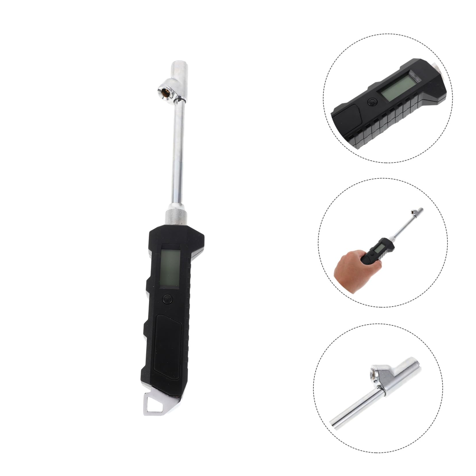 Manomètre Numérique Double Tête pour Pneus, Précision Portable