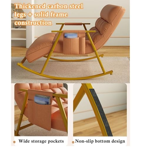 Rocker à bascule double position fauteuil salon coussin moelleux - 8