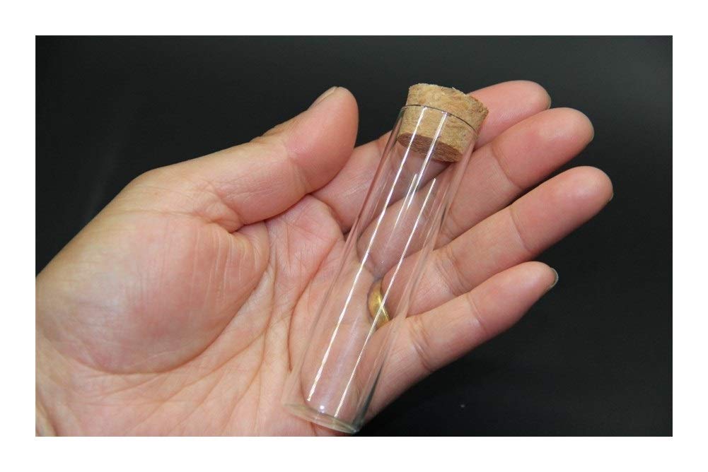 Geeyu ZHaonan- kleine Reagenzgläser, 1000pcs / Lot Qualitäts-freier Korken Glas Wunsch Flasche Vial Gläser Behälter Reagenzglas, 22 * ​​90mm 22ml, Ferien Hochzeitsdeko, Einfach zu verwenden