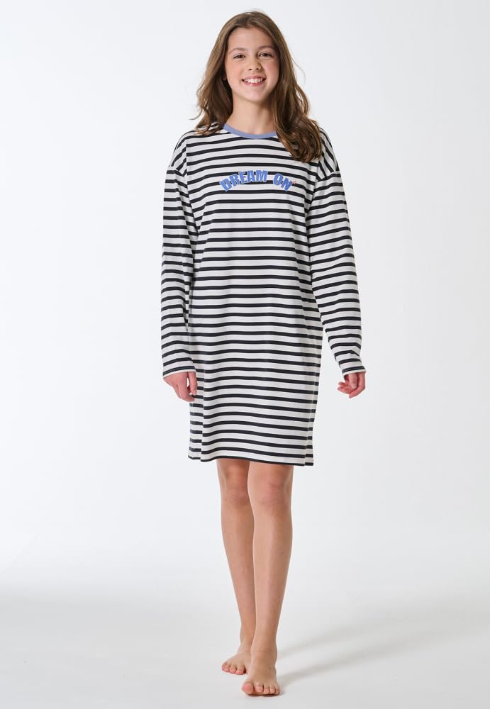 Schiesser Schiesser Mädchen Nachthemd - 100% Organic Bio Baumwolle - Größe 140 BIS 176 Chemise de Nuit Fille (Lot de 1)
