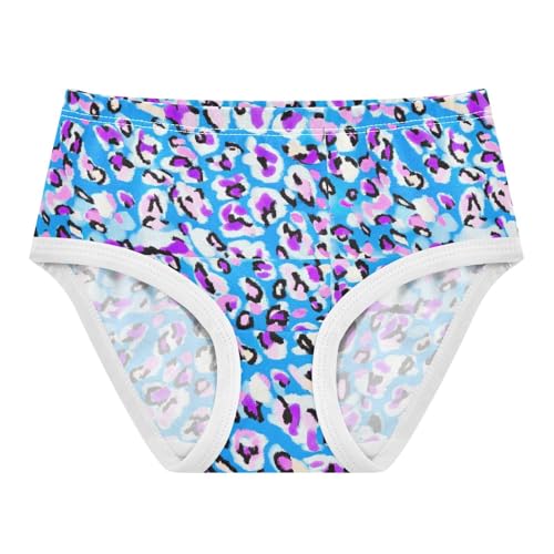 Joisal Girls Underwear Toddlers 2t Cotton Little Girl Panties Print Briefs Underpants Leopard Blue Colorful Spots