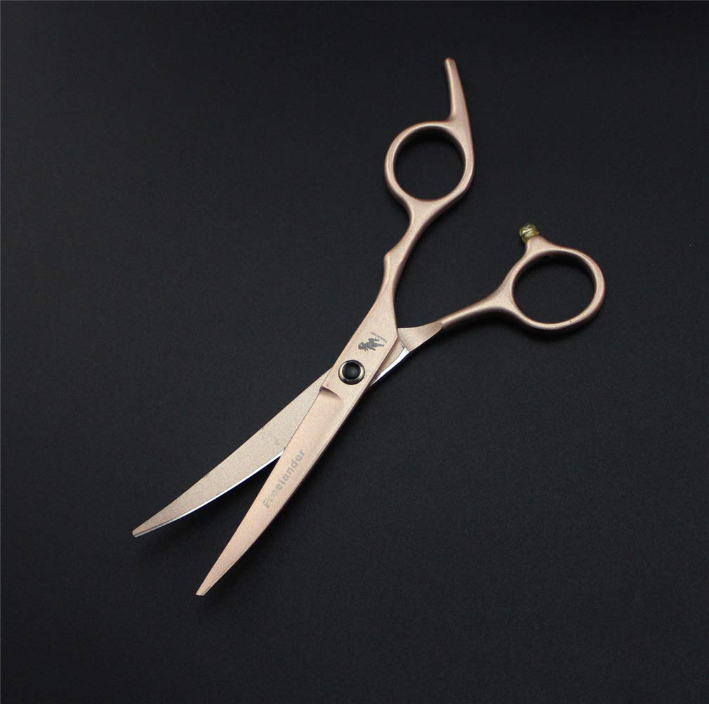Pet Forbici Kit Grooming 6.0 Pollici, Professionista Cani E Gatti Forbici Dritto Curvo Cesoie, per Cane O Gatto, Luce E Sharp