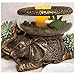 The Nifty Nook New Good Luck Decorative Gold Antiqued Elephant Glass Bowl,Terrarium or Candle Holder with Color Gift Box