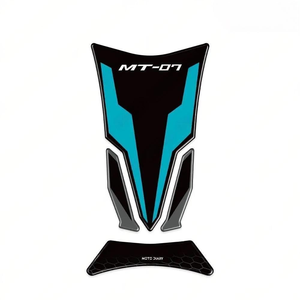 Autocollants protection réservoir moto MT07 2021-2024 étanche 3D