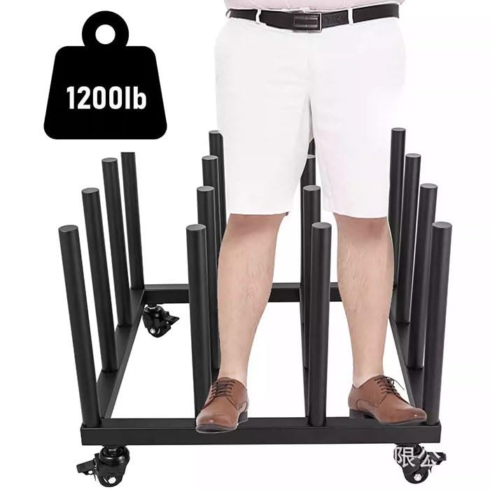 Scaffale portaoggetti in vinile, resistente, per 16 rotoli, supporto mobile in vinile con nucleo rotondo, soluzione organizzativa durevole per artigianato e forniture artistiche