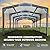 Metal Carport 12x20ft Heavy-Duty | Military-Grade Reinforced Garage Kits with Steel Roof & Hurricane | 100lbs/Sq.Ft Snow/RV/Camper/Truck/Tractor Shelter