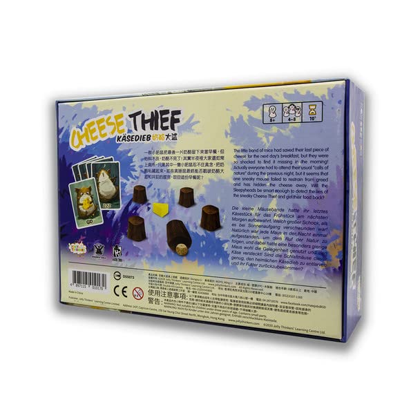 Jolly Thinkers Cheese Thief Board Game 4-8 Players 8+, Brown - Image 2