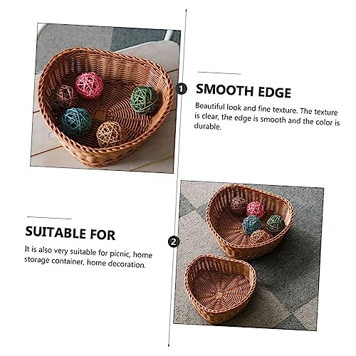UPKOCH 2 Pçs Tigelas De Exibição De Sobremesa Em Forma De Flor - Cornucópia Banheiro Vime Doces Home